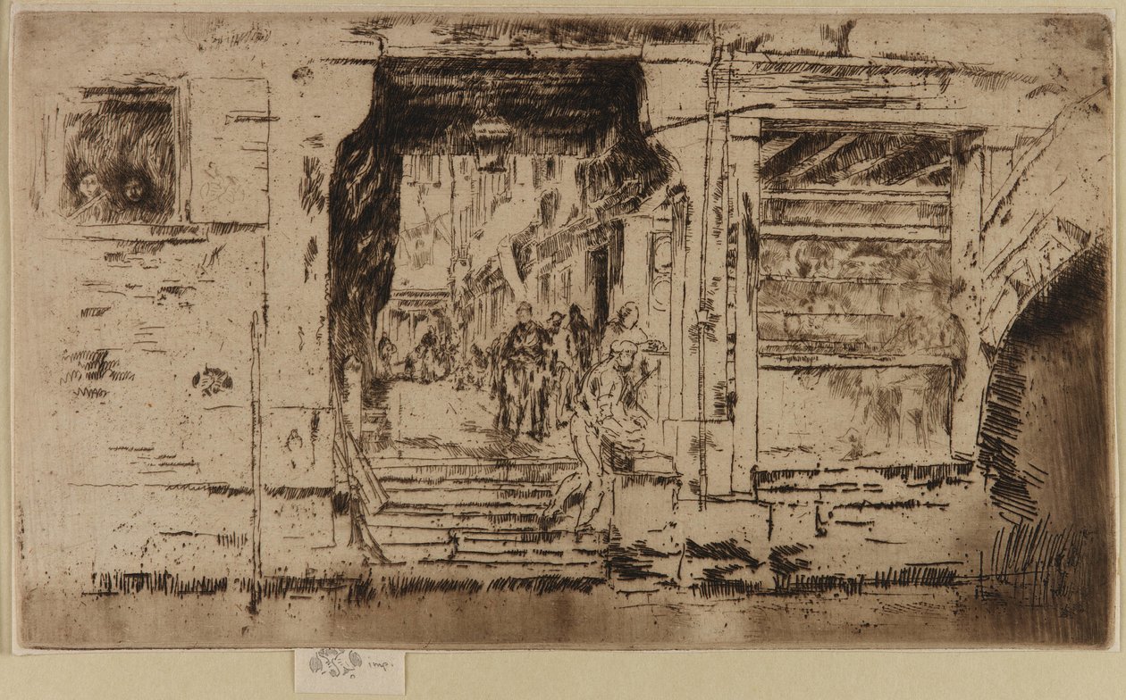 द फिश शॉप, वेनिस, 1879-1880। द्वारा जेम्स एबॉट मैकनील व्हिस्लर