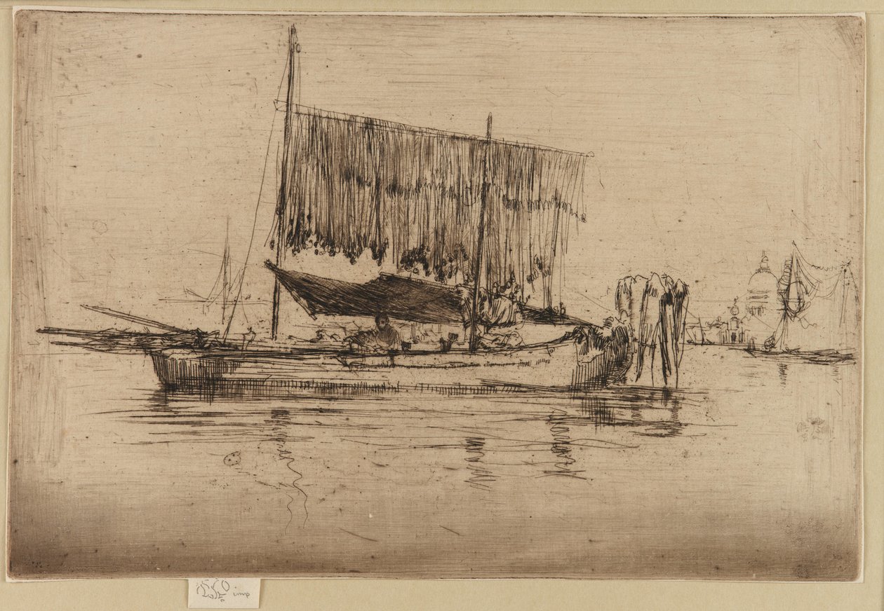 द फिशिंग बोट, 1879-1880। द्वारा जेम्स एबॉट मैकनील व्हिस्लर