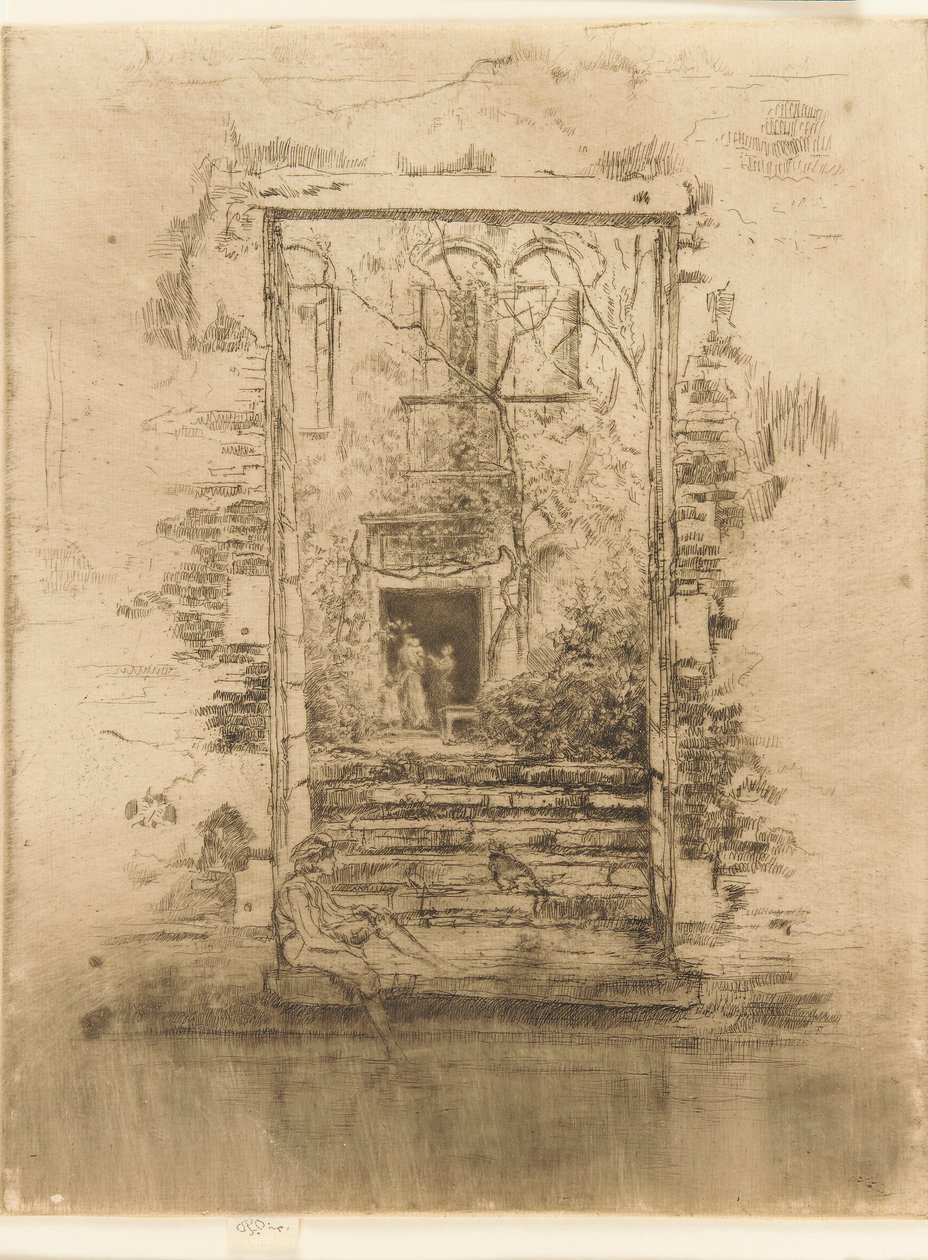 द गार्डन, 1879-1880। द्वारा जेम्स एबॉट मैकनील व्हिस्लर