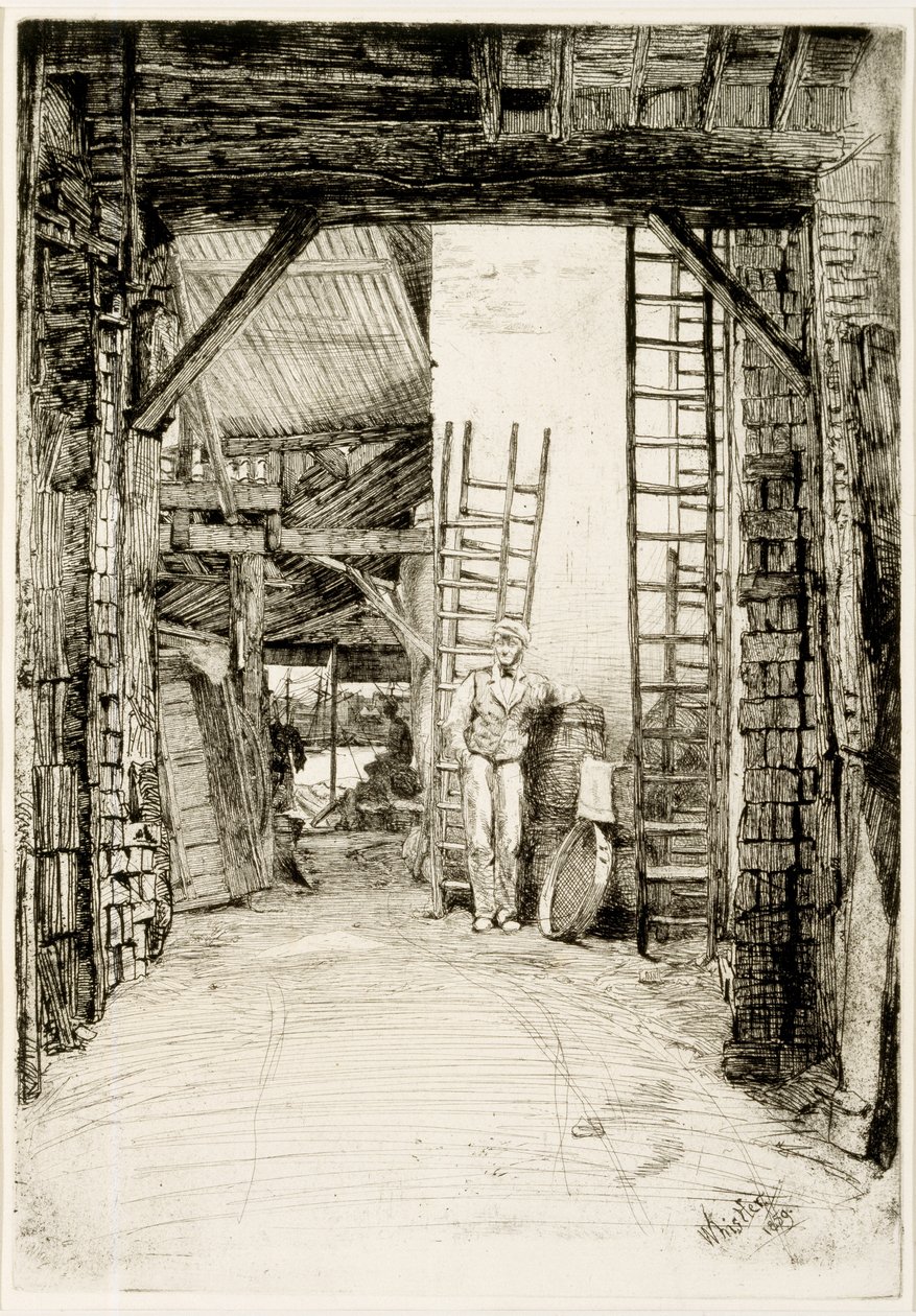 लाइम बर्नर, 1859 (नक़्क़ाशी और drypoint) द्वारा जेम्स एबॉट मैकनील व्हिस्लर