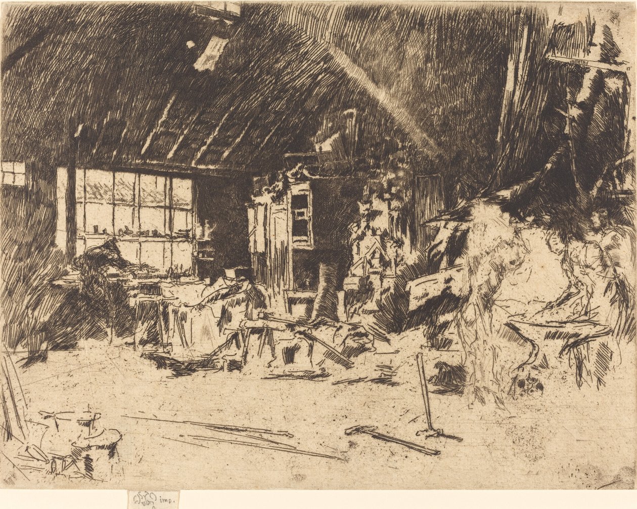 द स्मिथी, सी। 1880. द्वारा जेम्स एबॉट मैकनील व्हिस्लर