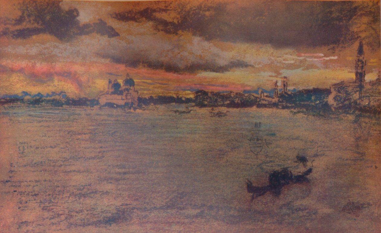 द स्टॉर्म, सनसेट, 1880, 1904 द्वारा जेम्स एबॉट मैकनील व्हिस्लर