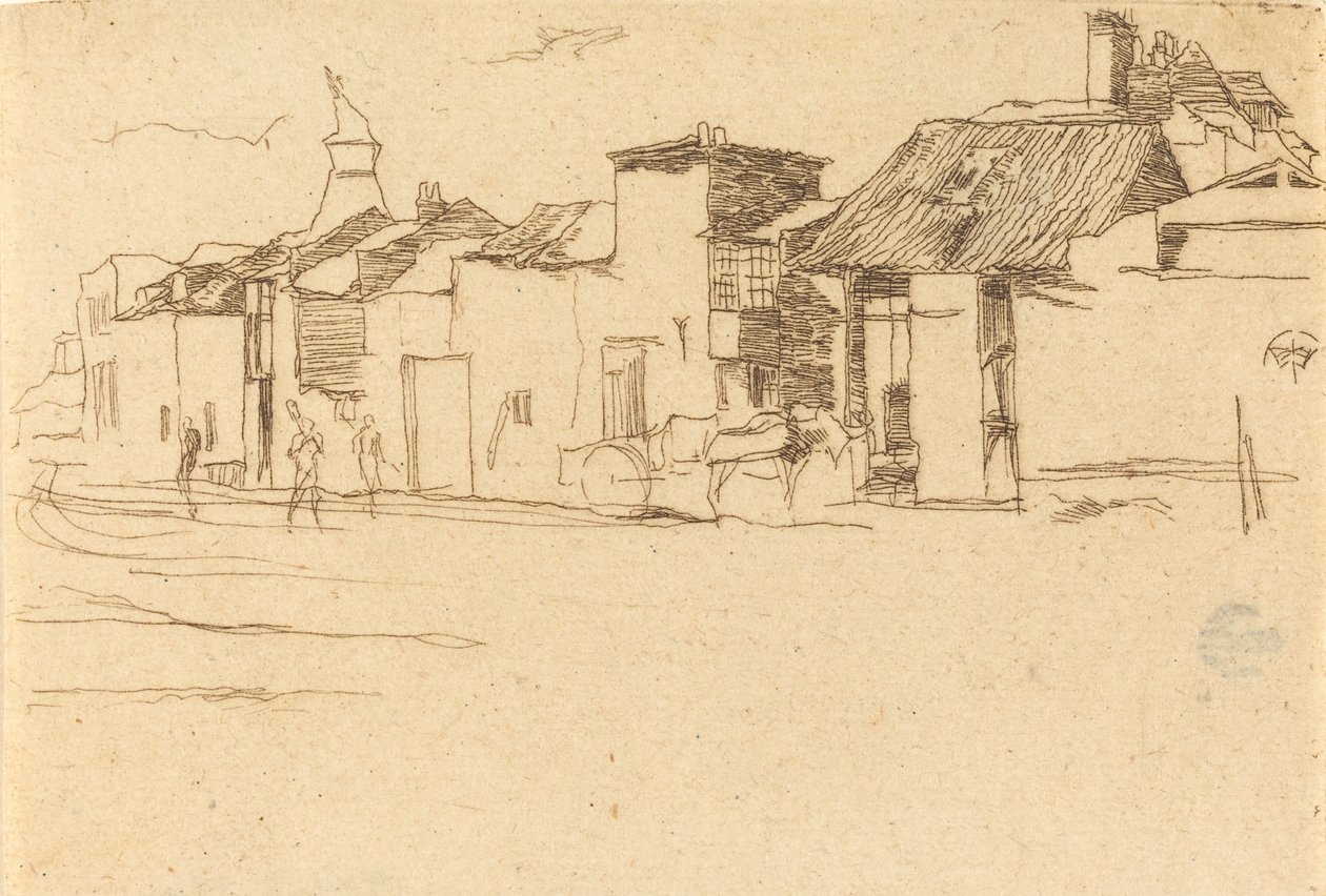 द स्वान, चेल्सी, 1872। द्वारा जेम्स एबॉट मैकनील व्हिस्लर