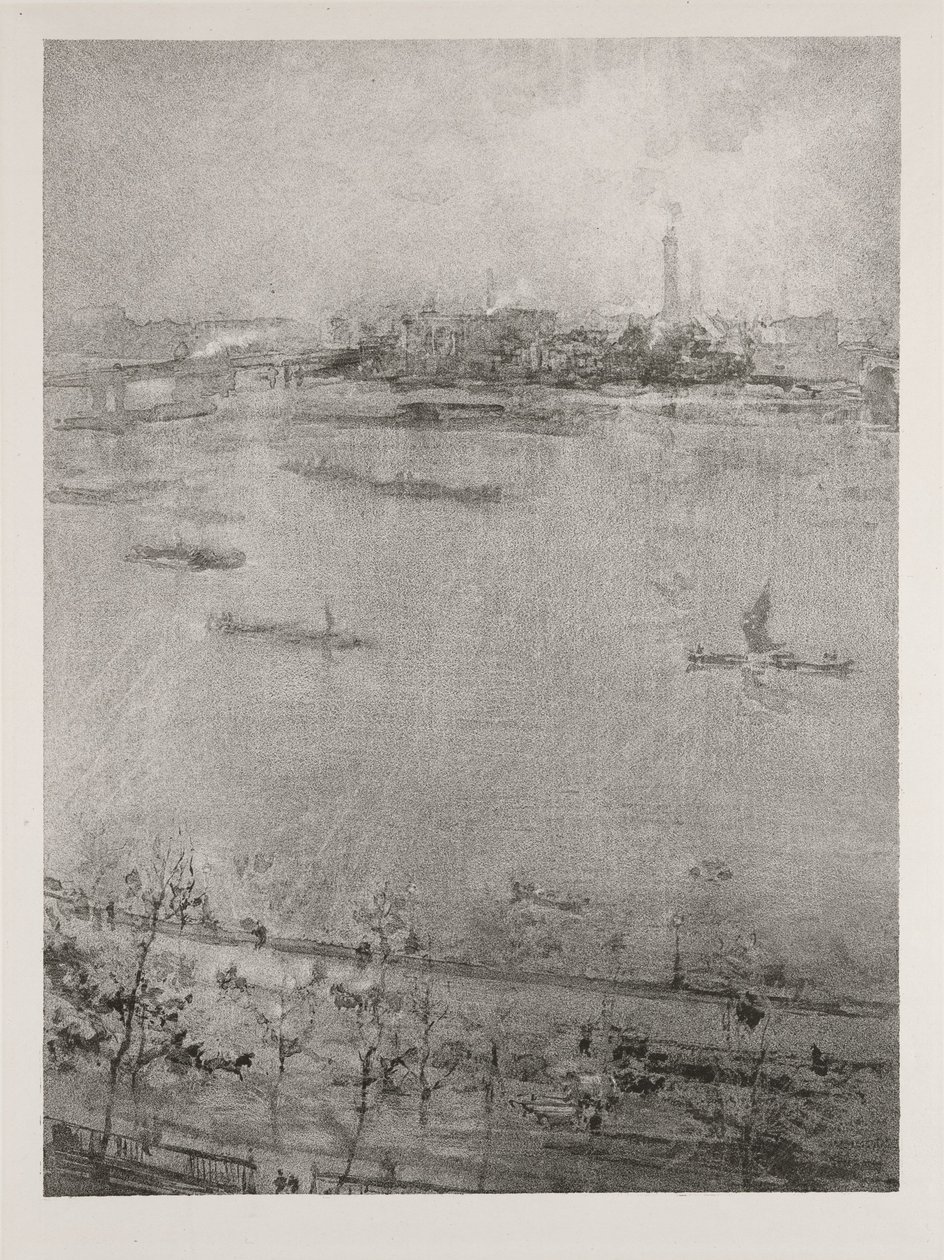 टेम्स, 1896 द्वारा जेम्स एबॉट मैकनील व्हिस्लर