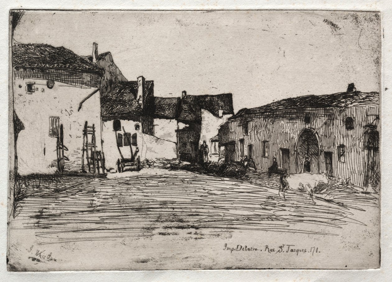 नेचर से ट्विस्टिंग एचीविंग्स: लिवरडौन, 1858। द्वारा जेम्स एबॉट मैकनील व्हिस्लर