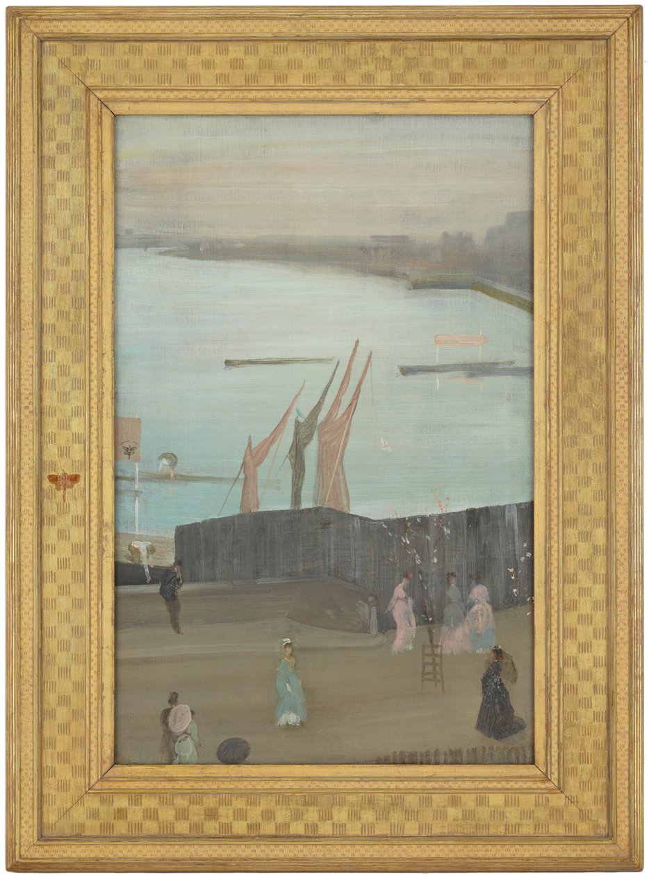 वेरिएशन्स इन पिंक एंड ग्रे: चेल्सी, 1871-1872। द्वारा जेम्स एबॉट मैकनील व्हिस्लर