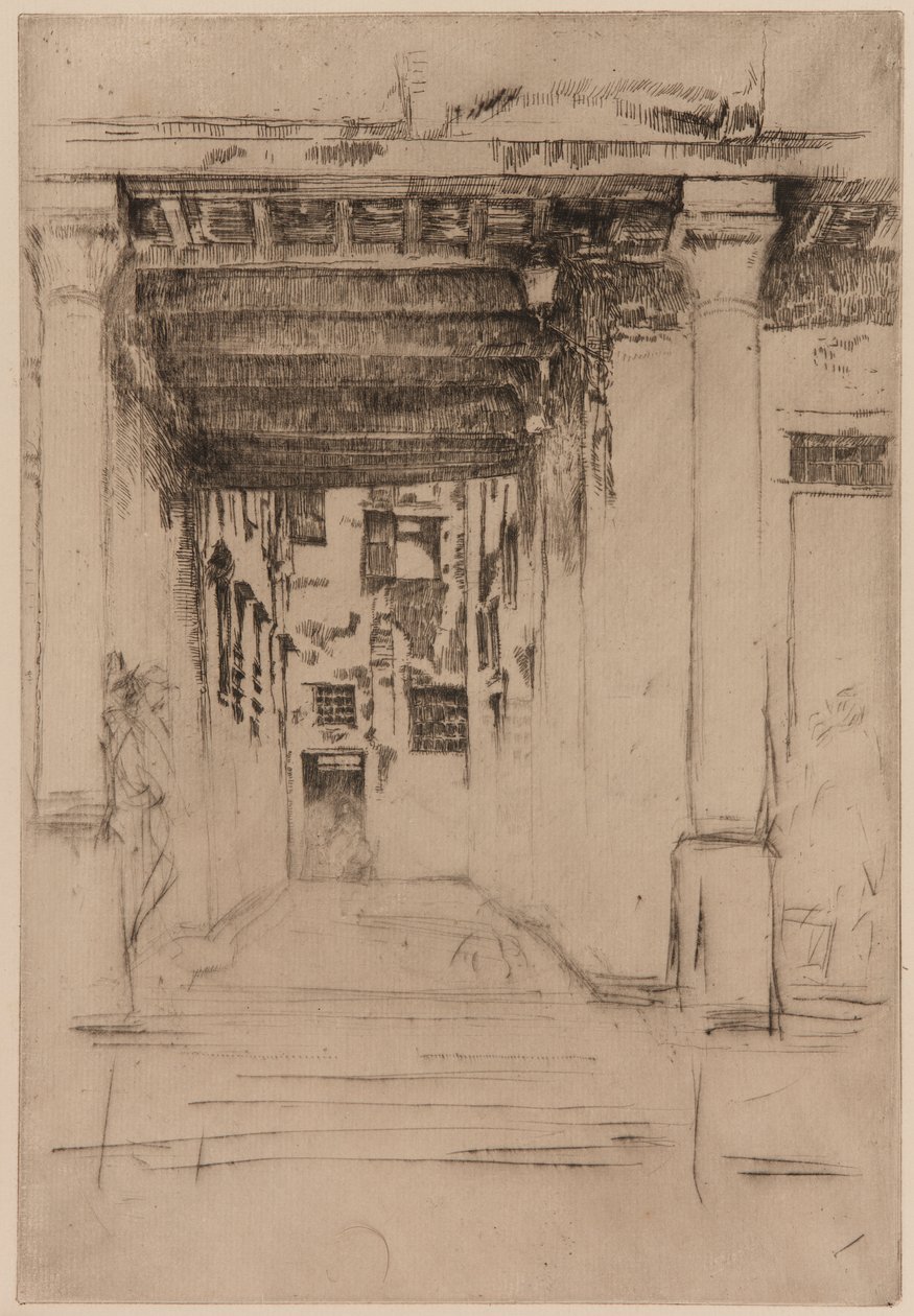विनीशियन कोर्ट, 1879-1880। द्वारा जेम्स एबॉट मैकनील व्हिस्लर