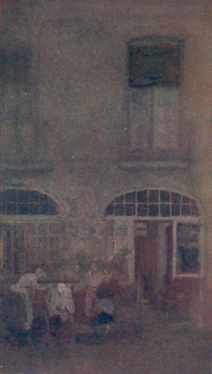 व्हाइट एंड ग्रे द होटल कोर्टयार्ड डाइपेप, 1885, 1904 द्वारा जेम्स एबॉट मैकनील व्हिस्लर