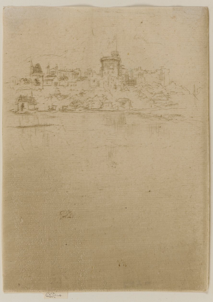 विंडसर मेमोरियल, 1887। द्वारा जेम्स एबॉट मैकनील व्हिस्लर