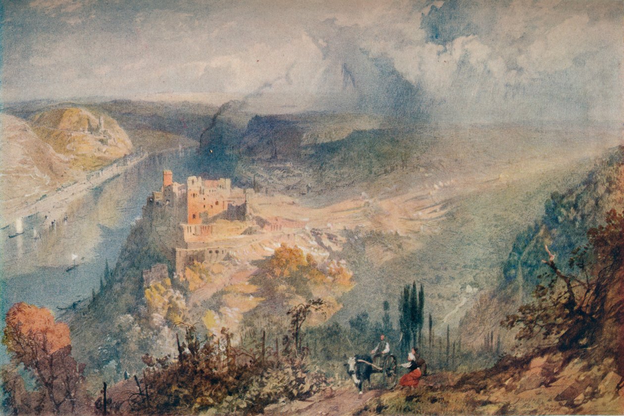 राइन पर, 1852 द्वारा जेम्स बेकर पाइन