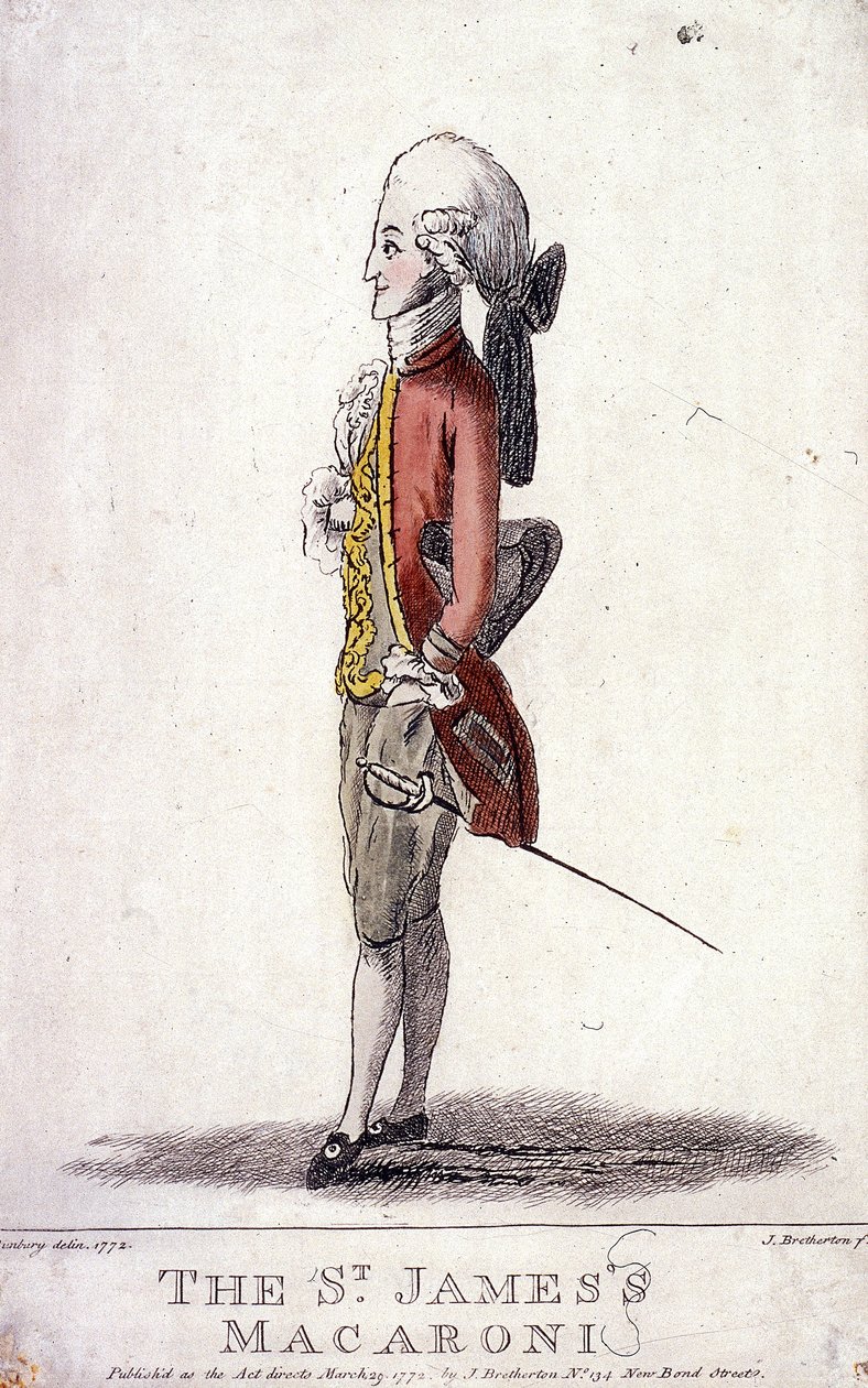 द सेंट जेम्स मैकरोनी, 1772 द्वारा जेम्स ब्रेथरटन