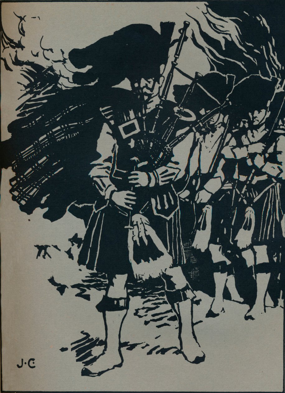Riccardo Stephenss Ballad, Hells Piper, c1912 का चित्रण द्वारा जेम्स कैडेनहेड