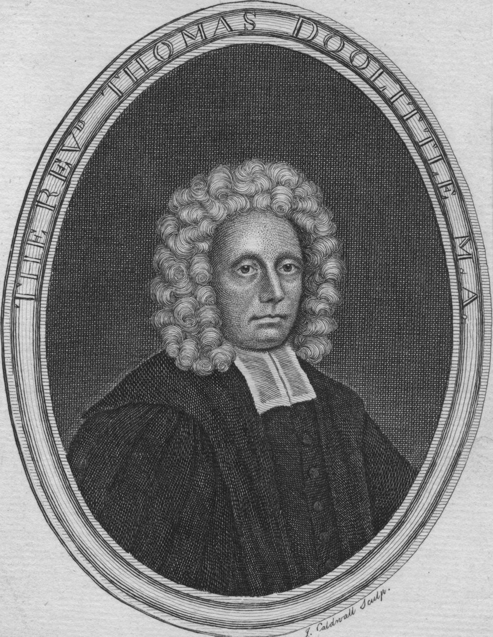 रेवरेंड थॉमस डुलिटेट एमए, c1775। द्वारा जेम्स काल्डवाल