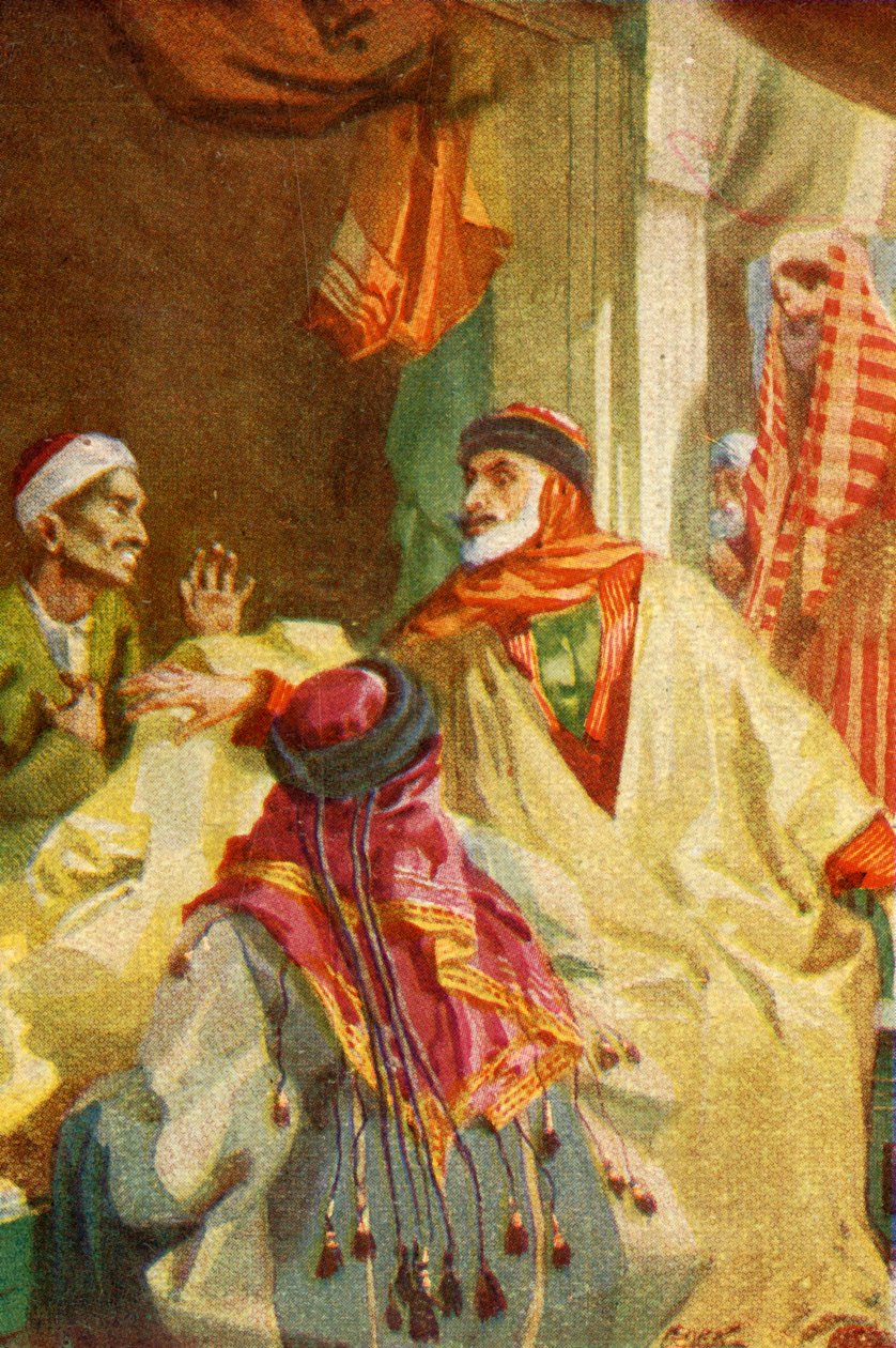 'एक फिलिस्तीन बाज़ार - ल्यूक xxii। 36', c1924। निर्माता: जेम्स क्लार्क, हेनरी ए हार्पर। द्वारा जेम्स क्लार्क, हेनरी ए हार्पर