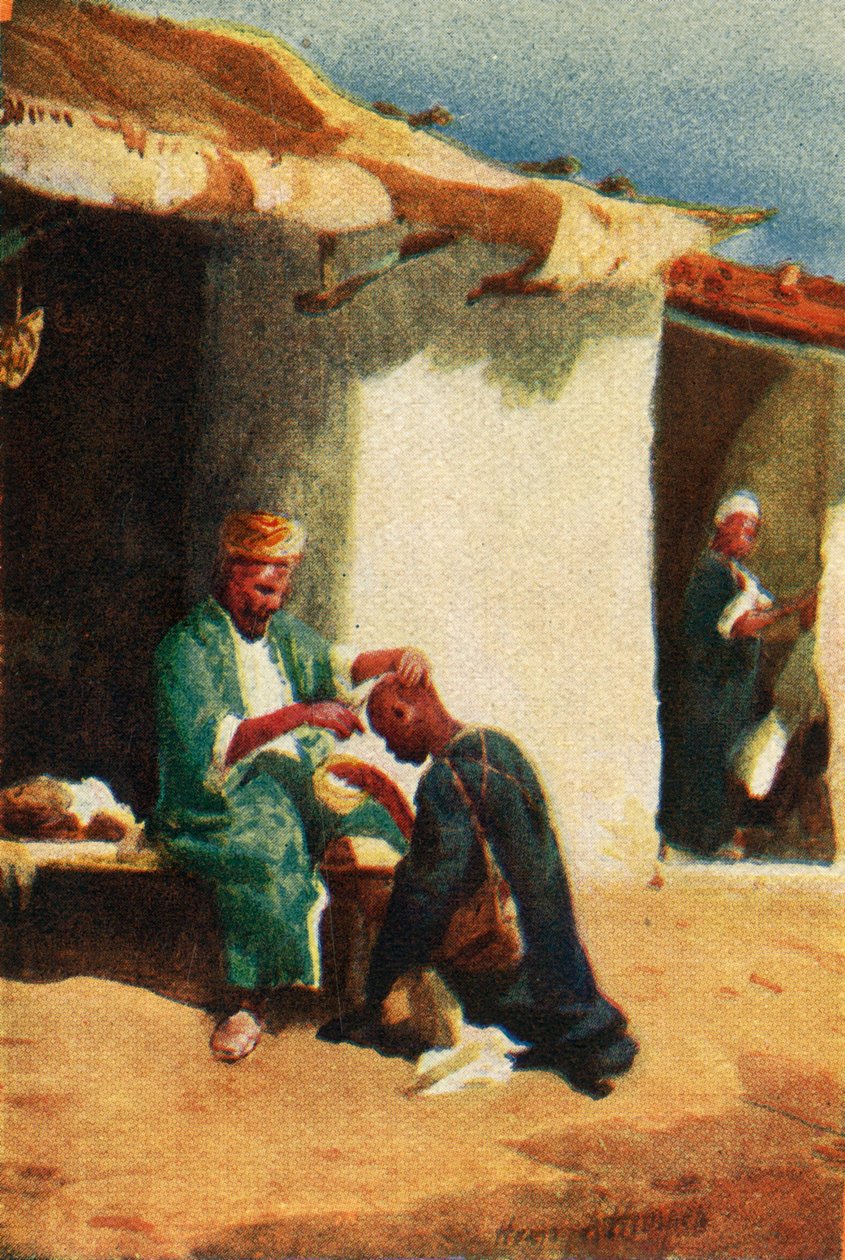 शेविंग द हेड - एक्ट्स xxi 24, c1924। निर्माता: जेम्स क्लार्क, हेनरी ए हार्पर। द्वारा जेम्स क्लार्क और हेनरी ए हार्पर