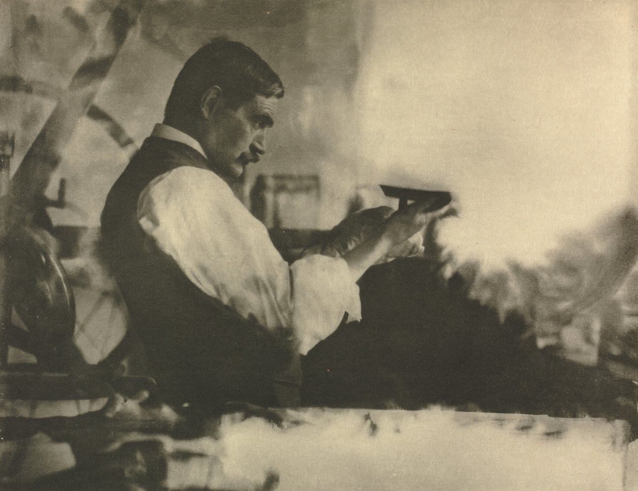 कैमरा वर्क: द एचिंग प्रिंटर - विलियम स्ट्रैंग, एस्क।, एआरए, 1907। द्वारा जेम्स क्रेग अन्नान
