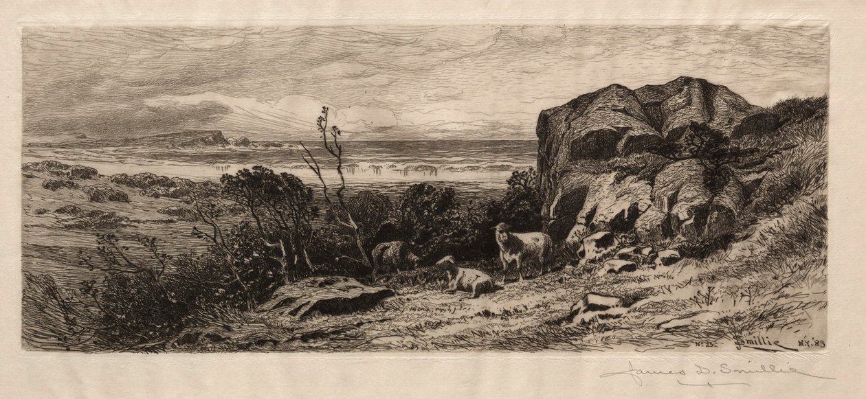 मार्बलहेड नेक पर, 1883। द्वारा जेम्स डेविड स्माइली