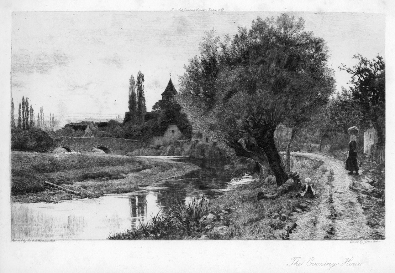 द इवनिंग ऑवर, 1906। द्वारा जेम्स डॉबी