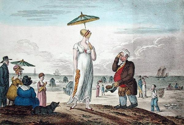 1810 में हन्ना हम्फ्री द्वारा प्रकाशित एक शांत (हाथ से रंगी नक़्क़ाशी) द्वारा जेम्स गिलियरे