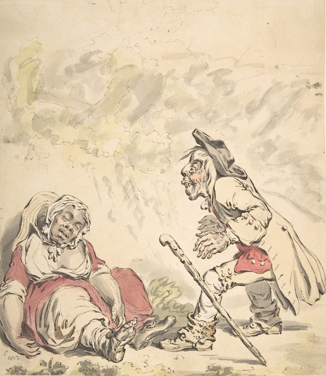 साइमोन और इफिजेनिया, 1796। द्वारा जेम्स गिलियरे