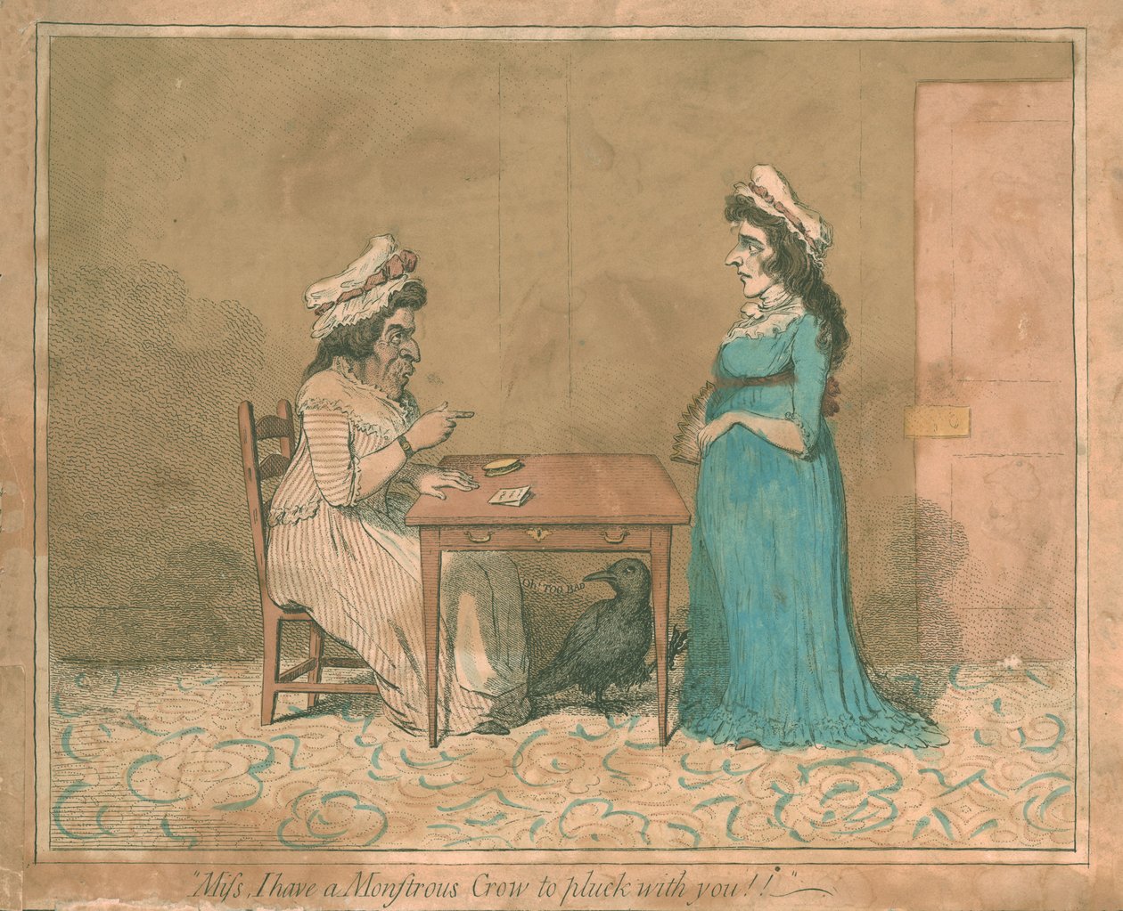 मिस, मेरे पास एक राक्षसी कौआ है जो आपके साथ जुड़ता है !!, 1794 द्वारा जेम्स गिलियरे