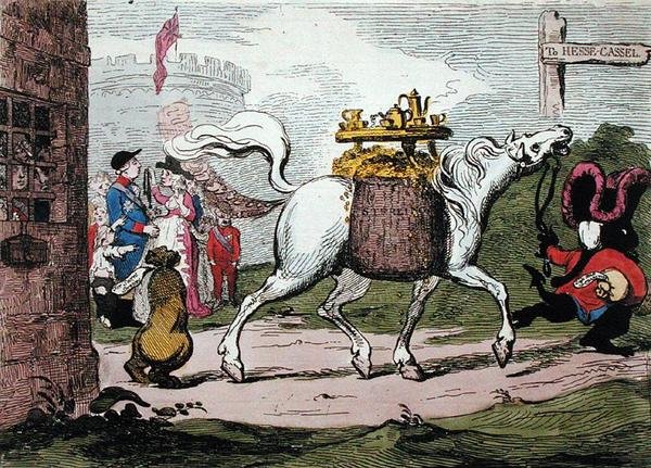 द लिगेसी, डब्ल्यू हॉलैंड द्वारा 1786 में प्रकाशित (हाथ से रंगी हुई नक़्क़ाशी) द्वारा जेम्स गिलियरे