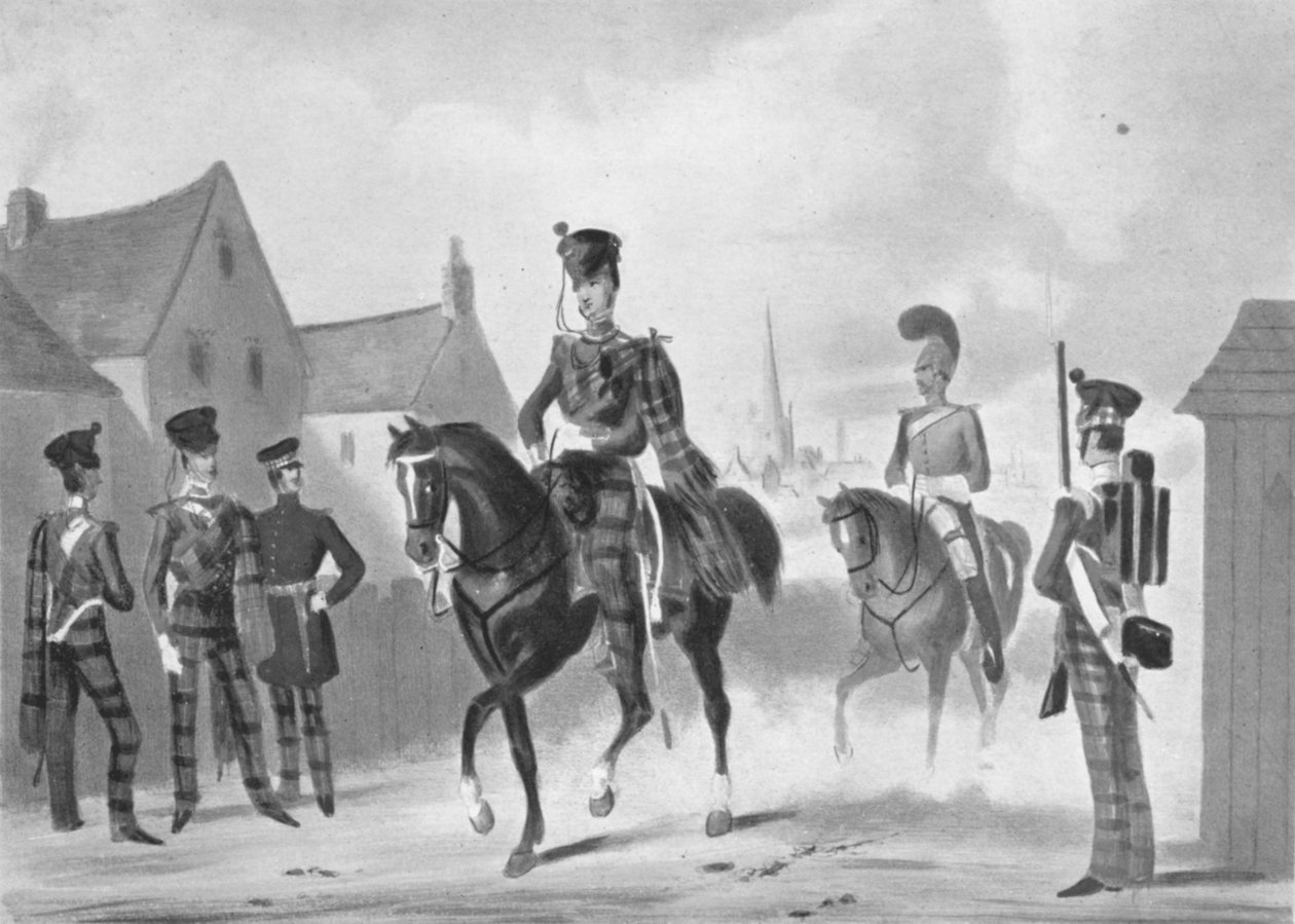 71 वें हाइलैंड लाइट इन्फैंट्री रेजिमेंट रिव्यू ऑर्डर, c1840 1909 द्वारा जेम्स हेनरी लिंच