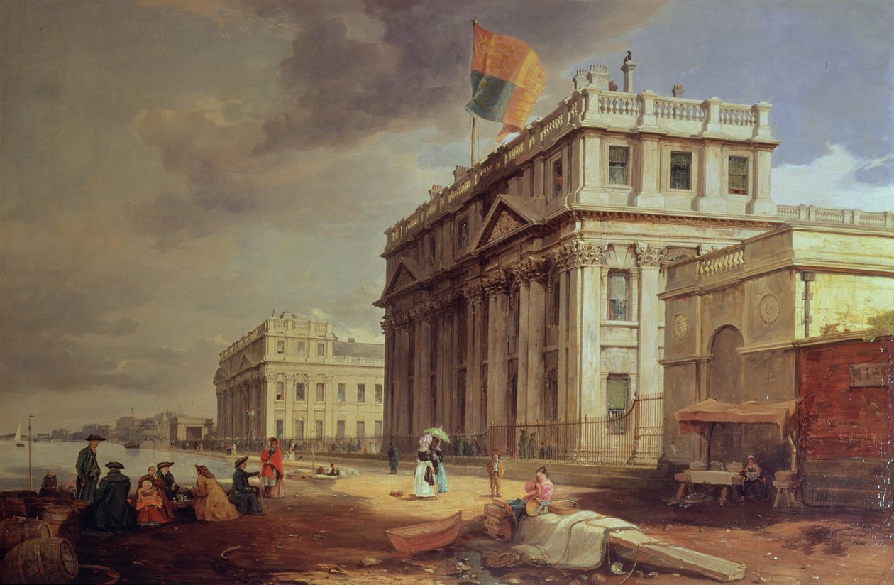 ग्रीनविच अस्पताल, 1842 द्वारा जेम्स हॉलैंड