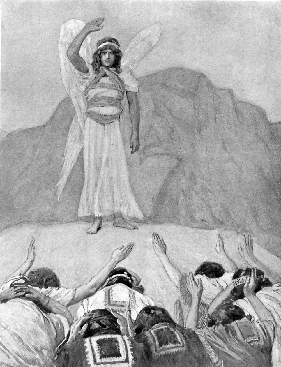 जेम्स टिसोट द्वारा द एंजल्स रिब्यूक - बाइबिल द्वारा जेम्स जैक्स जोसेफ (बाद में) टिसॉट
