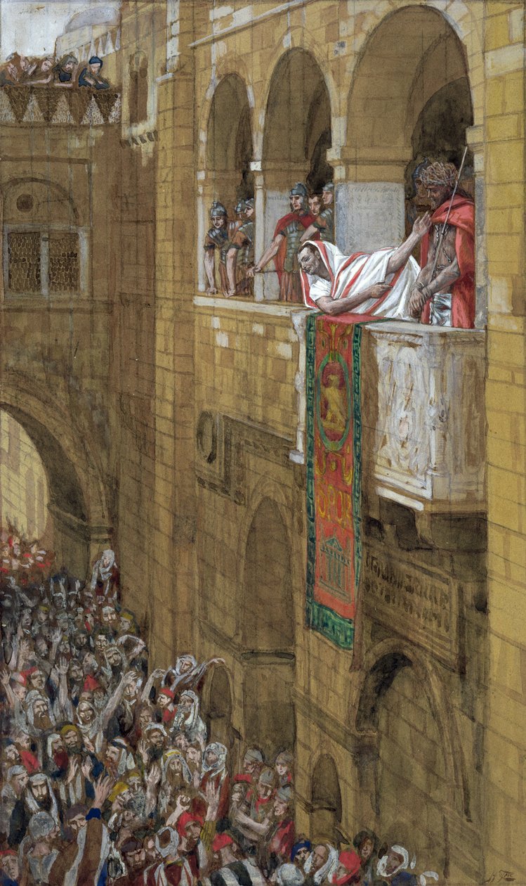 इको होमो, द लाइफ ऑफ क्राइस्ट का चित्रण, c.1886-94 (पेपरबोर्ड पर wc & gouache) द्वारा जेम्स जैक्स जोसेफ टिसोट