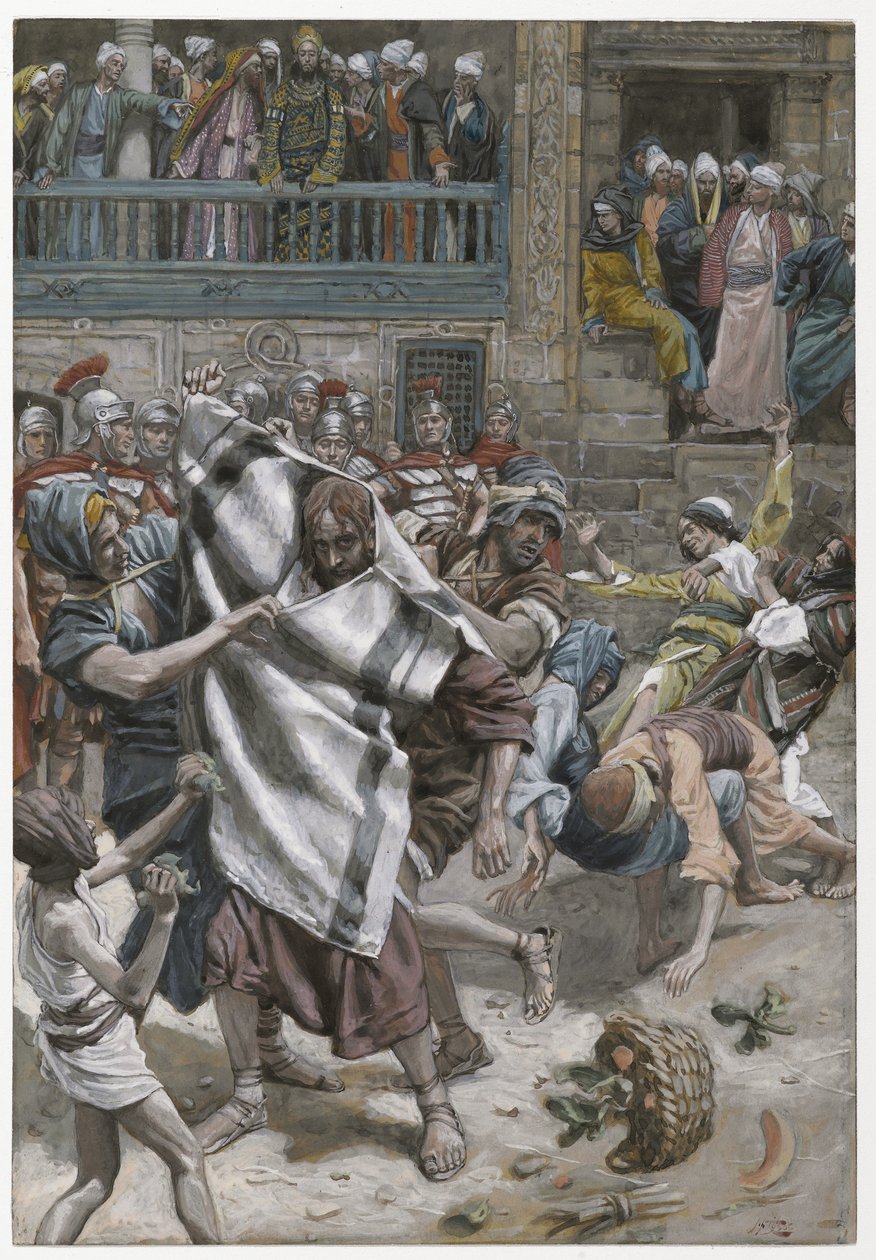 हेरोड से पहले यीशु, हमारे प्रभु यीशु मसीह के जीवन का चित्रण, 1886-94 (कागज पर ग्रेफाइट से अधिक) द्वारा जेम्स जैक्स जोसेफ टिसोट