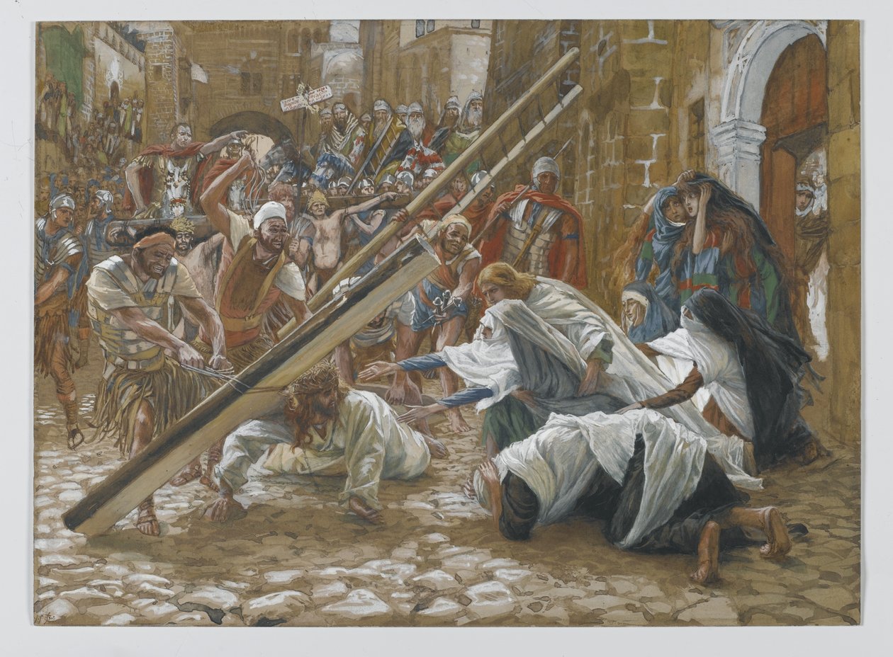 यीशु ने अपनी माँ को, हमारे प्रभु यीशु मसीह के जीवन से दृष्टांत दिया, 1886-94 (कागज पर ग्रेफाइट पर) द्वारा जेम्स जैक्स जोसेफ टिसोट