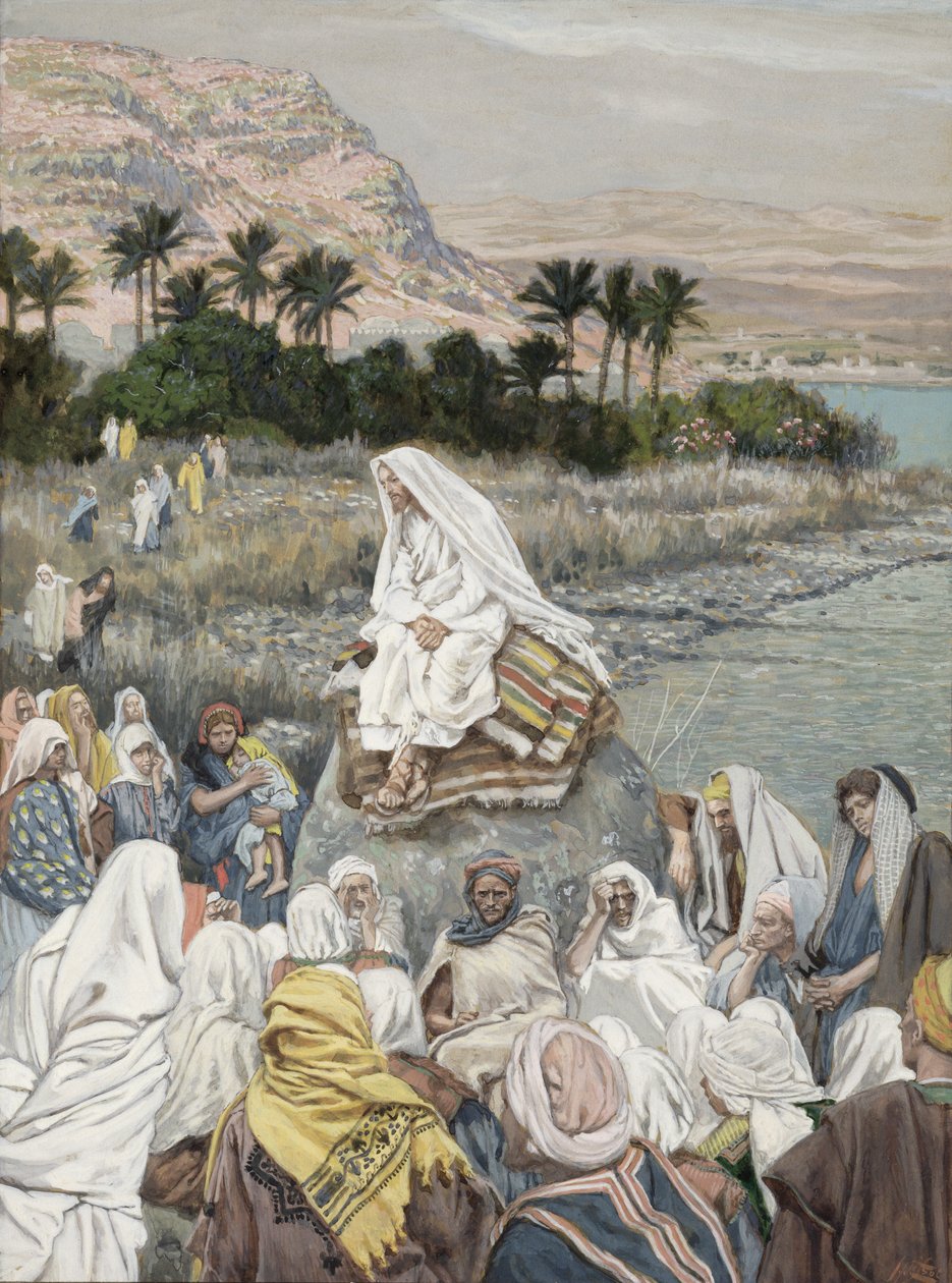 सीहोर द्वारा यीशु उपदेश, मसीह के जीवन के लिए चित्रण, c.1886-96 द्वारा जेम्स जैक्स जोसेफ टिसोट