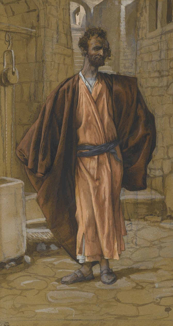 जुदास इस्कैरियट, द लाईफ ऑफ अवर लॉर्ड जीसस क्राइस्ट का चित्रण, 1886-94 (कागज पर ग्रेफाइट से अधिक) द्वारा जेम्स जैक्स जोसेफ टिसोट