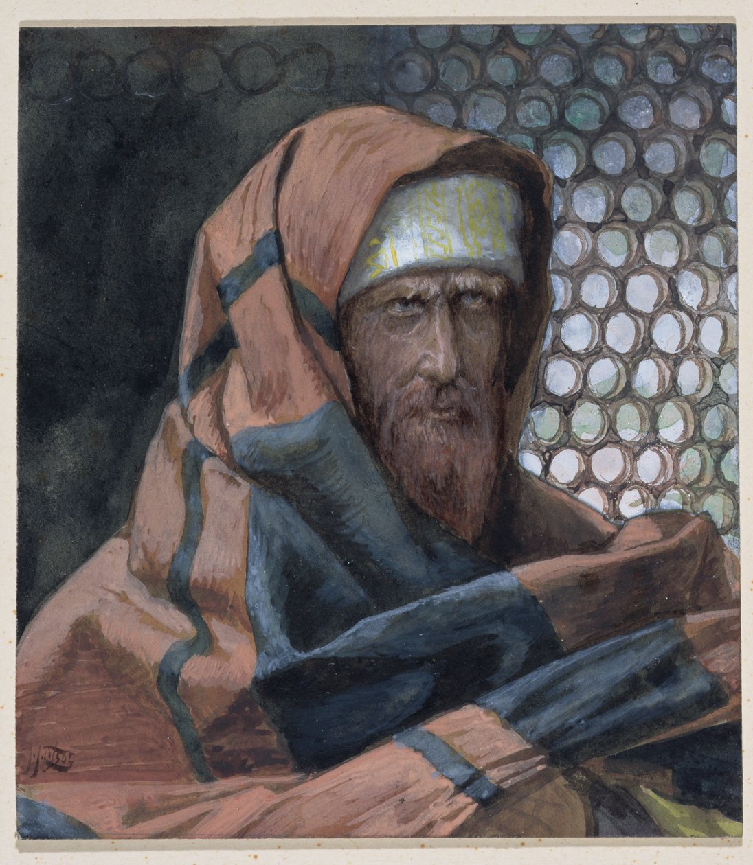 निकोडेमस, द लाइफ ऑफ क्राइस्ट का चित्रण, c.1886-94 (पेपरबोर्ड पर wc और gouache) द्वारा जेम्स जैक्स जोसेफ टिसोट
