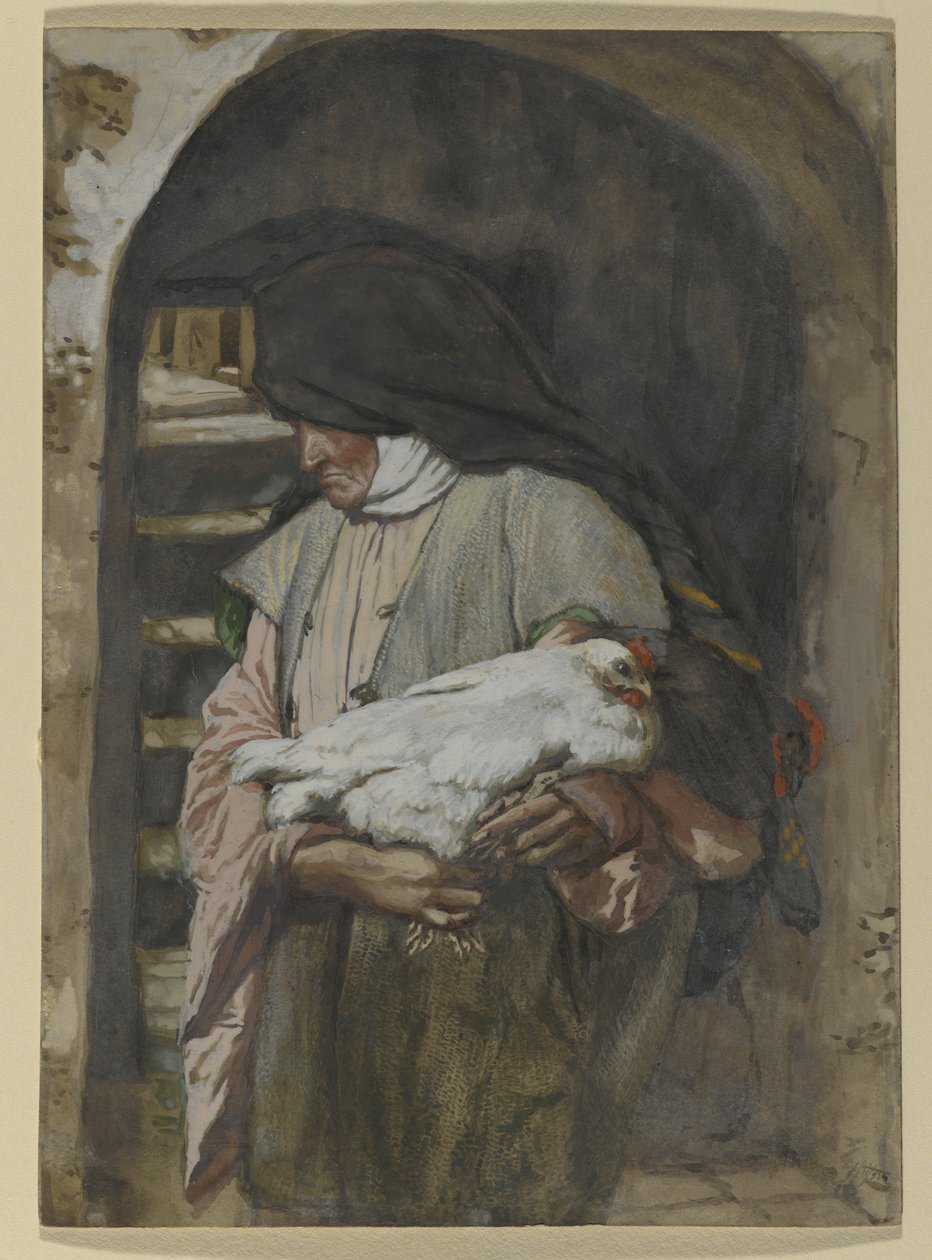 सेंट ऐनी, द लाइफ ऑफ क्राइस्ट का चित्रण, c.1886-94 (पेपरबोर्ड पर wc और gouache) द्वारा जेम्स जैक्स जोसेफ टिसोट