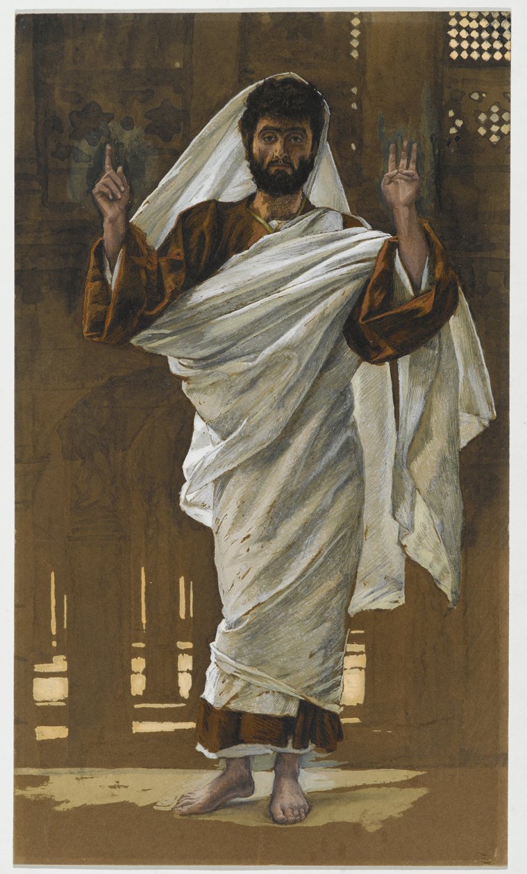 सेंट बार्थोलोम्यू, द लाइफ ऑफ क्राइस्ट का चित्रण, c.1886-94 (पेपरबोर्ड पर wc और gouache) द्वारा जेम्स जैक्स जोसेफ टिसोट