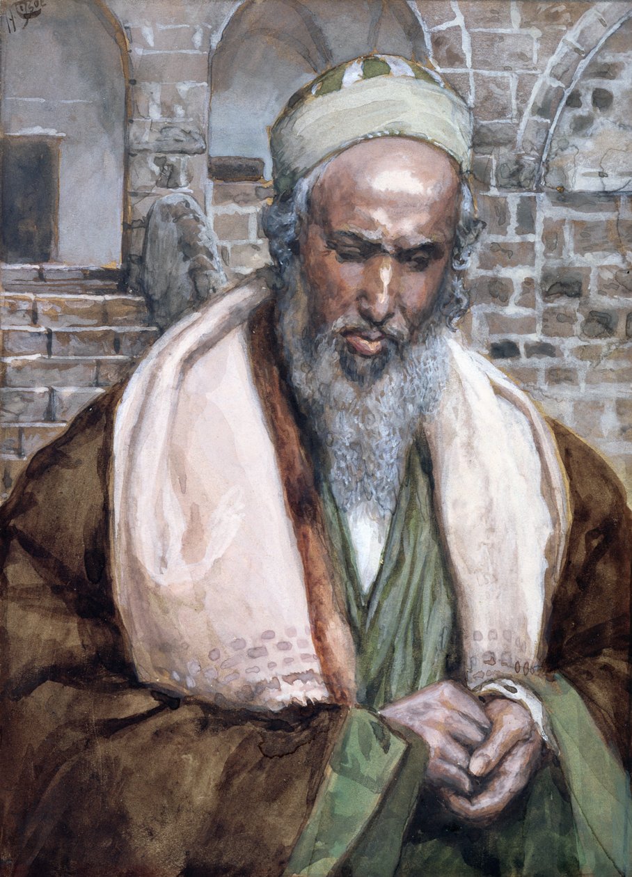 सेंट ल्यूक, द लाइफ ऑफ क्राइस्ट का चित्रण, c.1884-96 (पेपरबोर्ड पर wc और gouache) द्वारा जेम्स जैक्स जोसेफ टिसोट