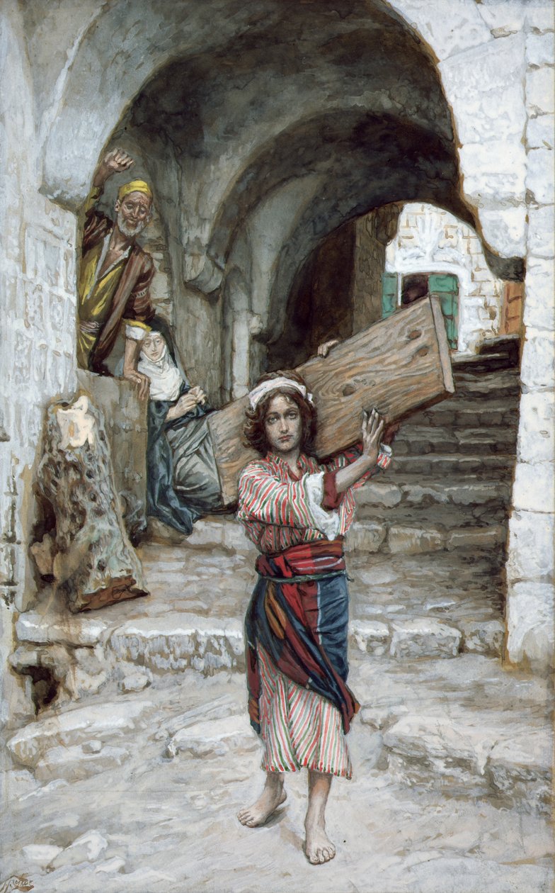 द यूथ ऑफ जीसस, द लाइफ फॉर क्राइस्ट का चित्रण, c.1886-94 (wc और gouache on paperboard) द्वारा जेम्स जैक्स जोसेफ टिसोट