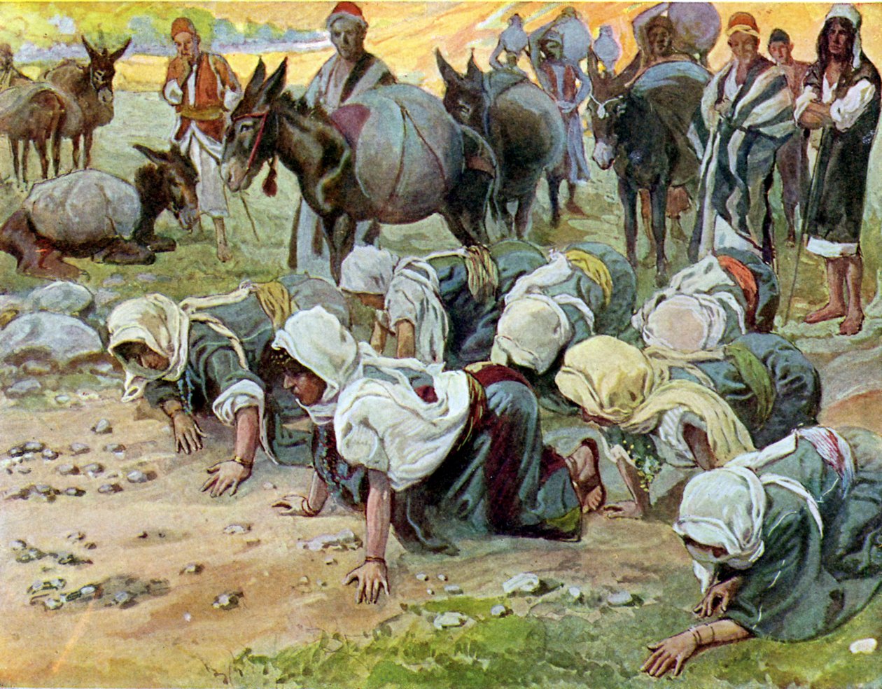 अबीगैल, टिसोट-बाईबल द्वारा डेविड के सामने घुटने टेक देता है द्वारा टिसोट के बाद जेम्स जैक्स जोसेफ