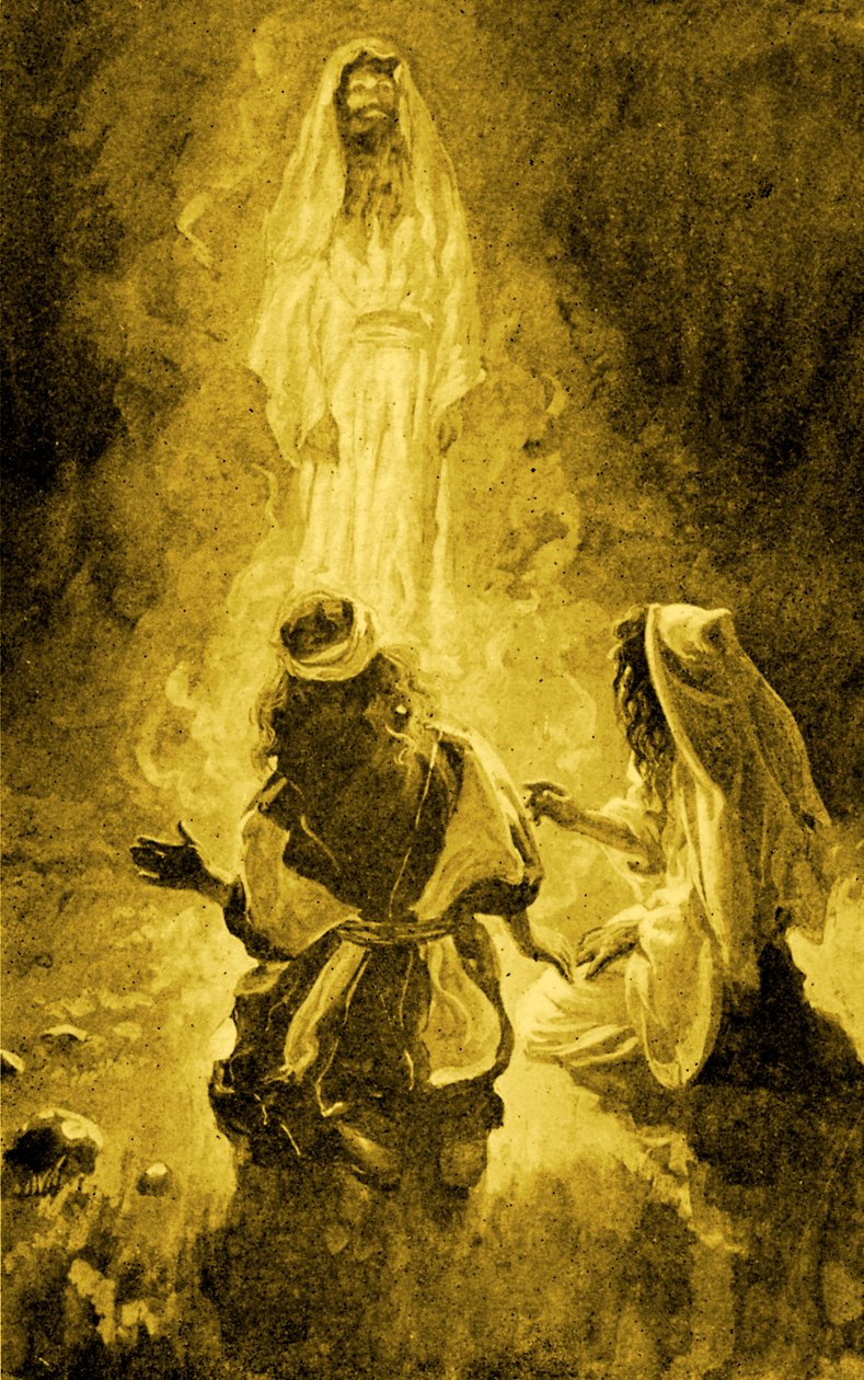 शाऊल और डायन ऑफ एंडोर, टिसोट द्वारा - बाइबिल द्वारा टिसोट के बाद जेम्स जैक्स जोसेफ