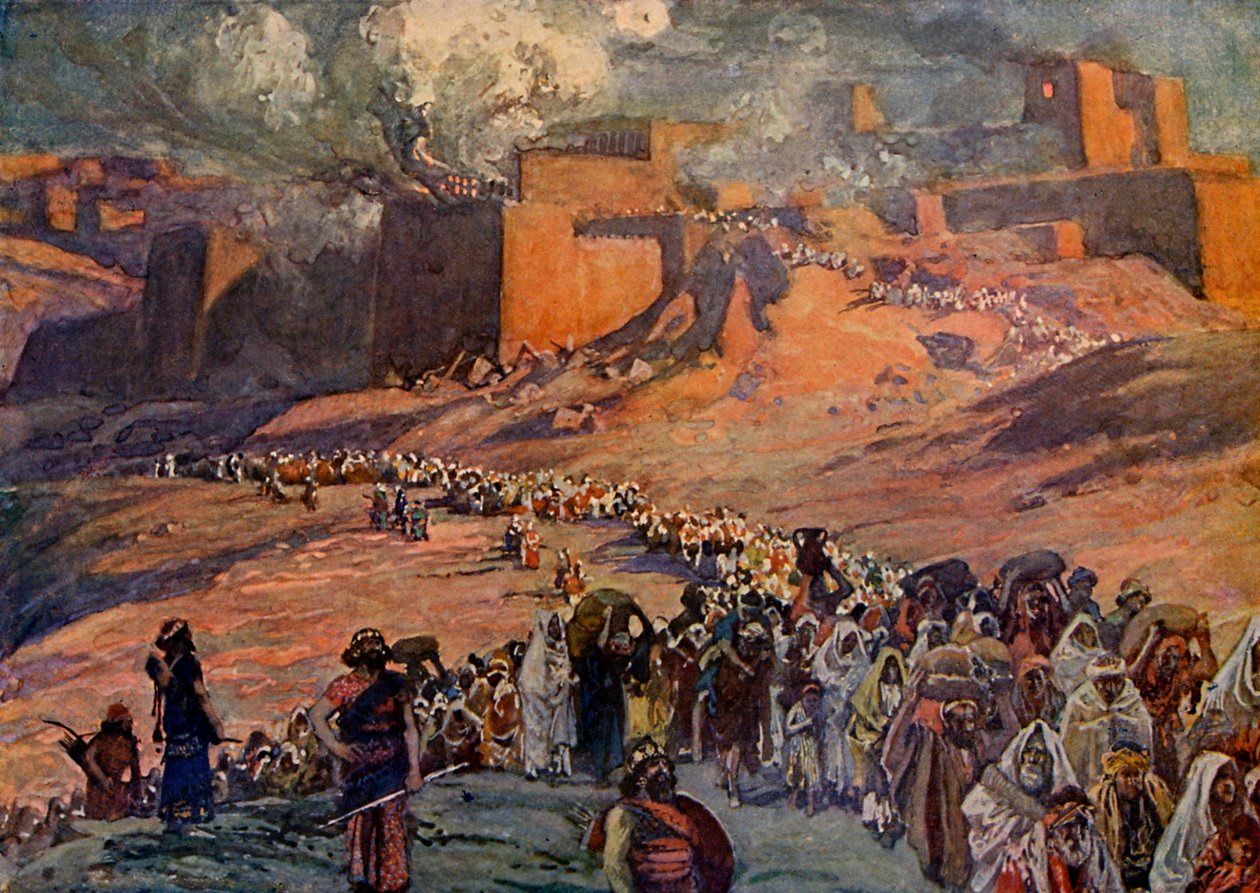 कैदियों की उड़ान, टिसोट द्वारा - बाइबिल द्वारा टिसोट के बाद जेम्स जैक्स जोसेफ