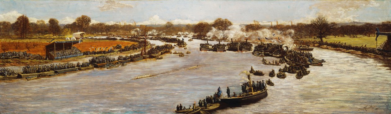 ऑक्सफोर्ड और कैम्ब्रिज बोट रेस, 1879, 1880 द्वारा जेम्स मैकबेथ