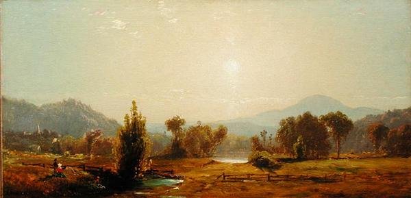 Catskills का दृश्य (कैनवास पर तेल) द्वारा जेम्स मैकडॉगल हार्ट