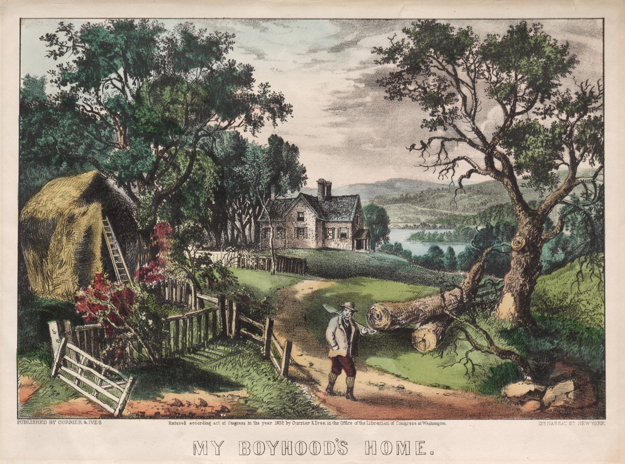 माय बॉयहुड्स होम, 1872। द्वारा जेम्स मेरिट इवेस