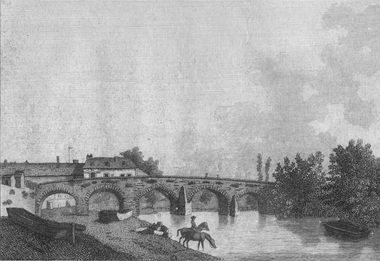 मेडस्टोन ब्रिज, केंट। Pl। 2, 1787 द्वारा जेम्स न्यूटन