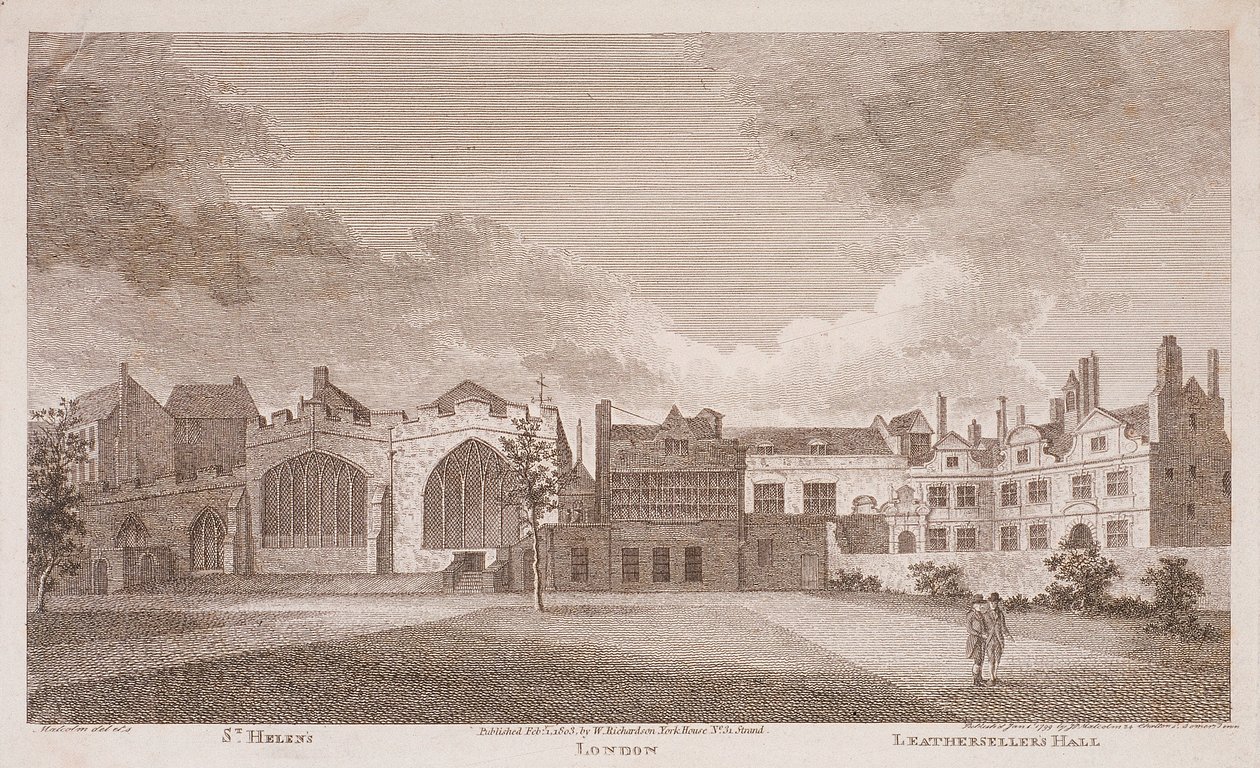लेदरसेलर्स हॉल, लंदन, 1799 द्वारा जेम्स पेलर मैल्कम