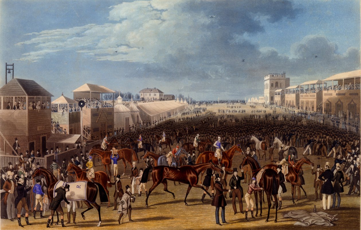 द रेस ओवर, चार्ल्स हंट द्वारा बनाया गया, 1836 (एक्वाटिंट) द्वारा जेम्स पोलार्ड