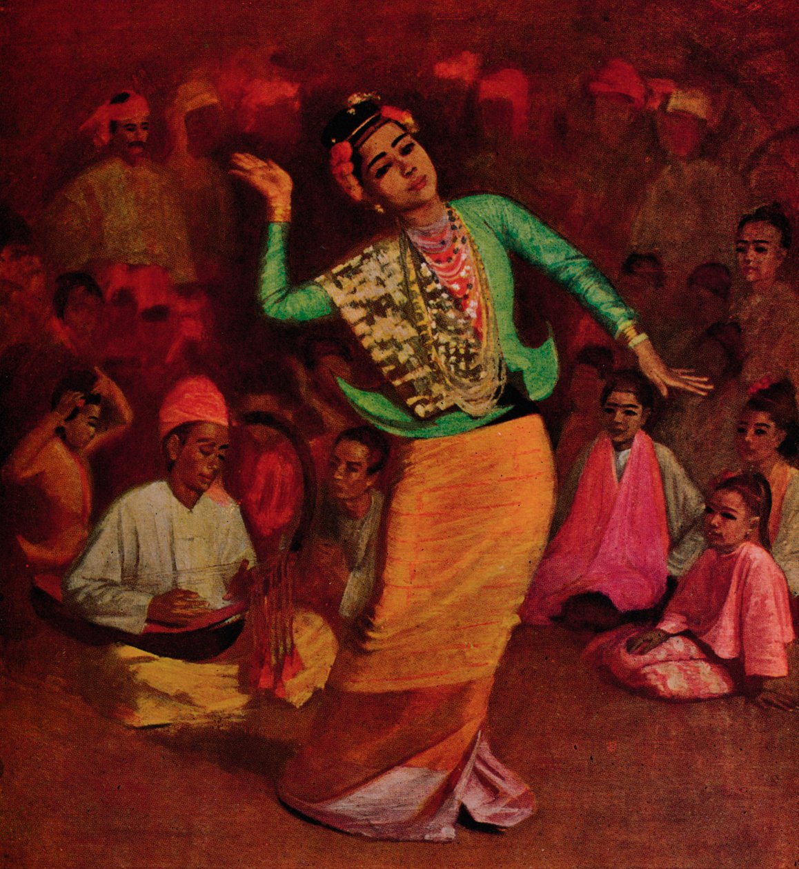 एक बर्मी डांसिंग गर्ल, 1913 द्वारा जेम्स रायबर्न मिडलटन