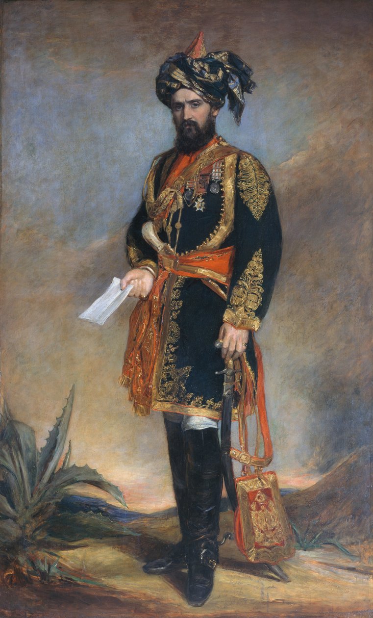 कर्नल प्रोबिन सीबी वीसी (1833-1924) भारत और एचएमस इंडियन कैवलरी के वायसराय को मानद एडीसी, c.1867 द्वारा जेम्स रैनी स्विंटन